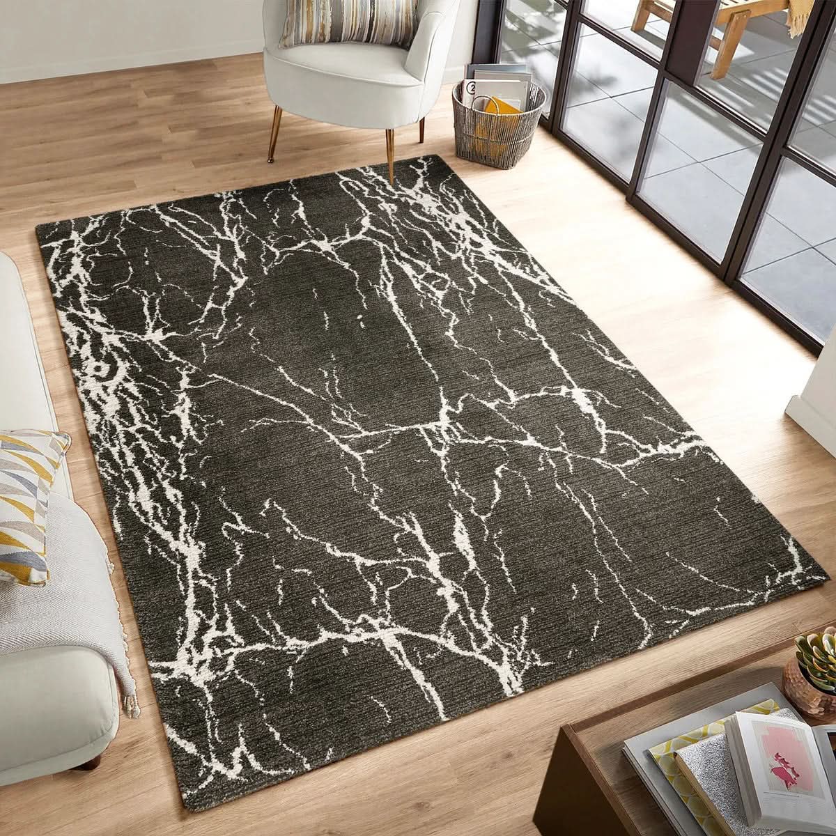 Foxwood Cozy Area Rug Collection, Radley Charcoal