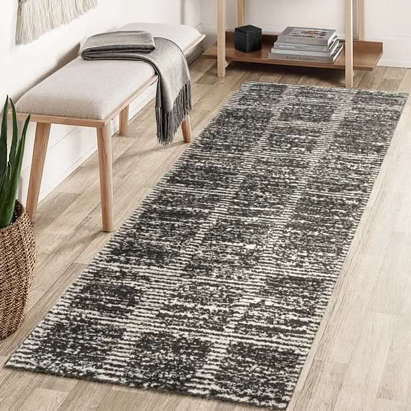 Foxwood Cozy Area Rug Collection, Alva Cream Charcoal