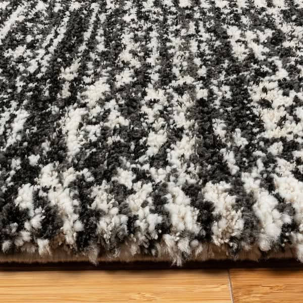 Foxwood Cozy Area Rug Collection, Alva Cream Charcoal