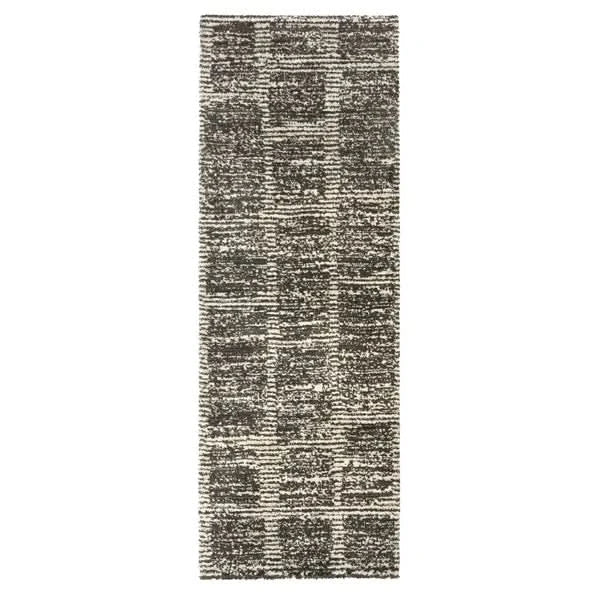 Foxwood Cozy Area Rug Collection, Alva Cream Charcoal