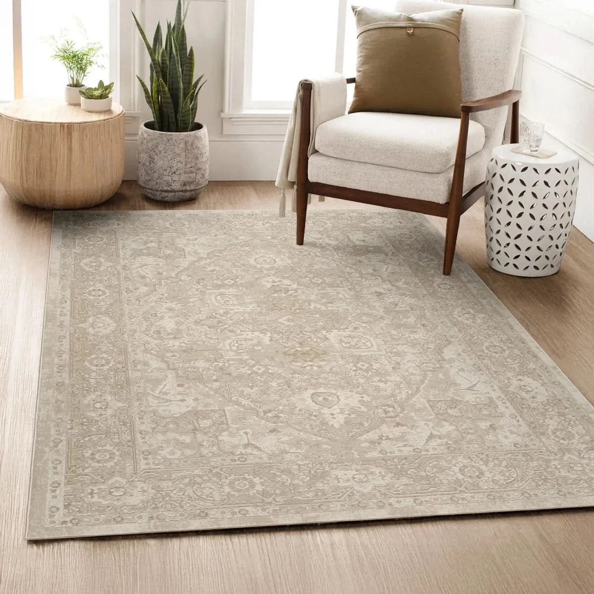 Helios Area Rug Collection, Nolan Beige