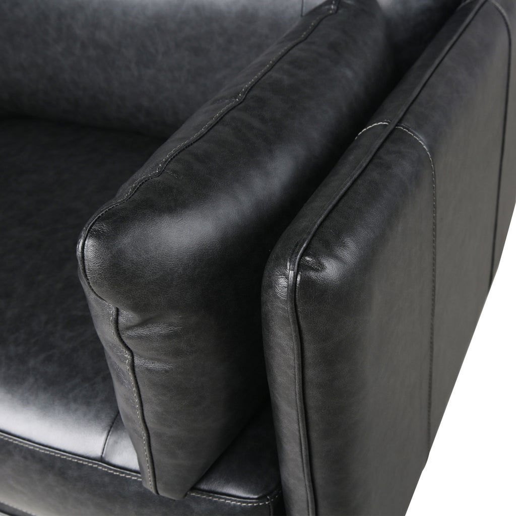 Simone Top Grain Leather Sofa with Two Matching Chairs