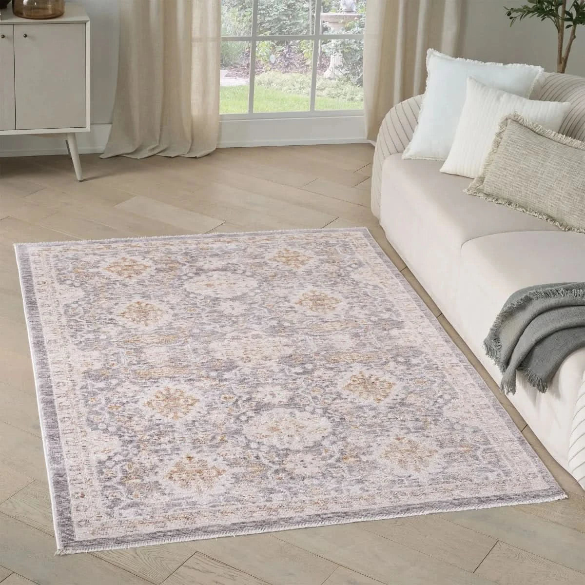 Nourison Hastings Area Rug Collection, Cian Ivory/Gray