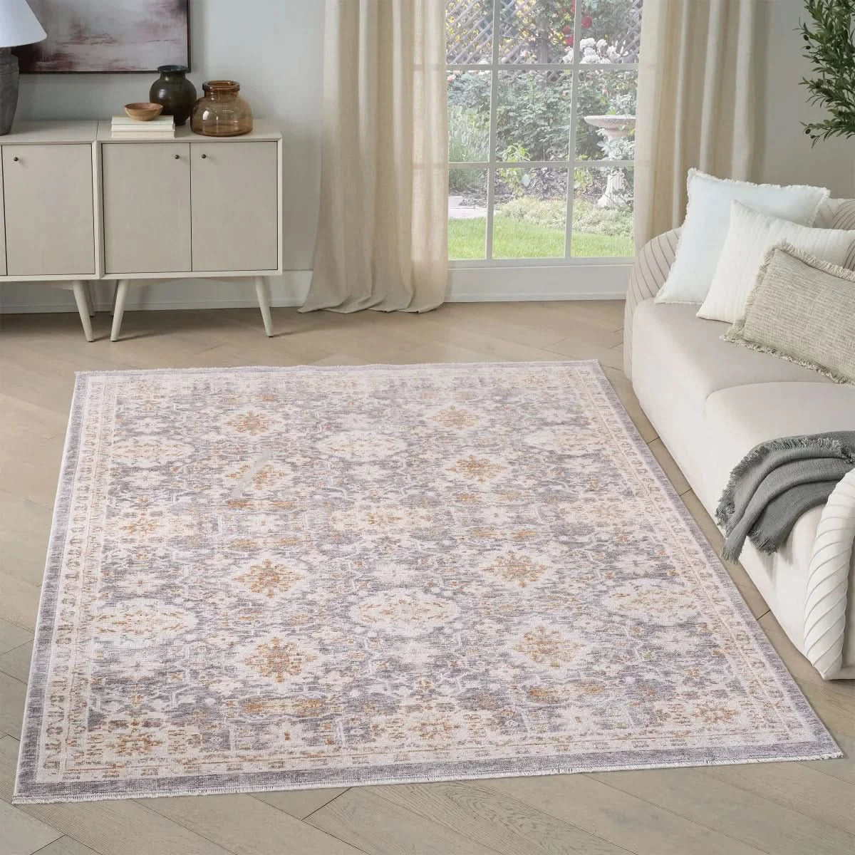 Nourison Hastings Area Rug Collection, Cian Ivory/Gray