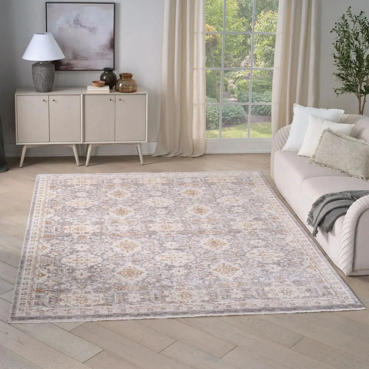 Nourison Hastings Area Rug Collection, Cian Ivory/Gray