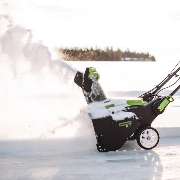 Greenworks 80V 22” Snow Thrower (2) 4.0Ah Batteries & Dual Port Charger