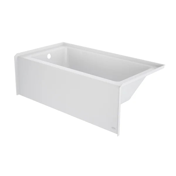 Jacuzzi Projecta Rectangle Flat Front White Skirted Bathtub