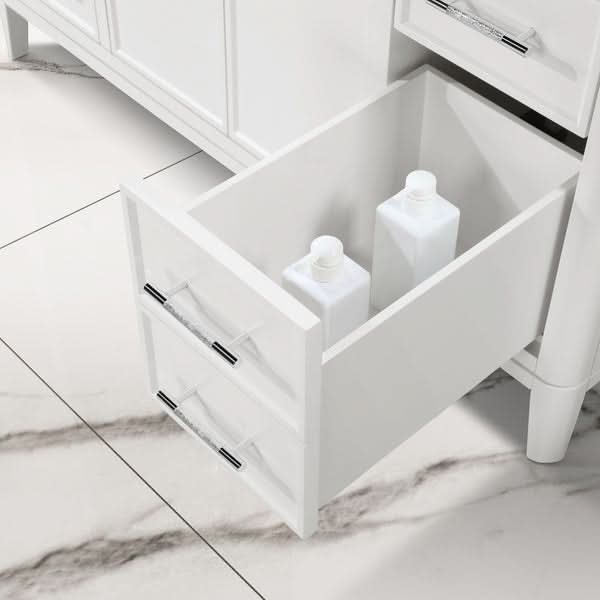 Loxley Rowe Venice Vanity with Quartz Top in White