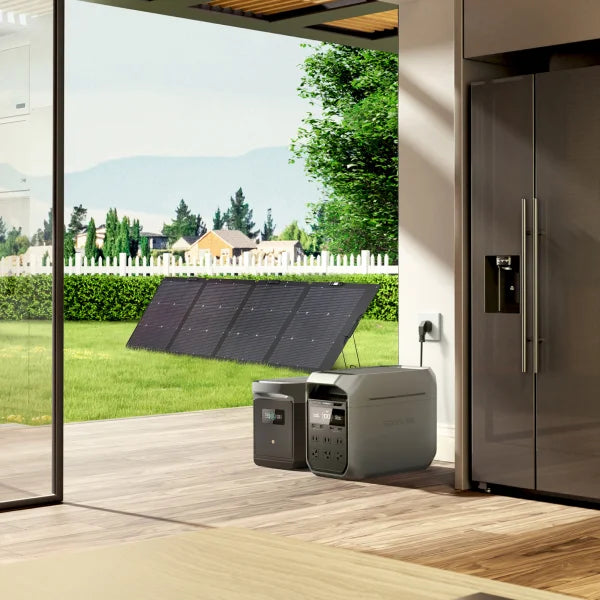 EcoFlow DELTA 3 Plus Solar Bundle with TOPCon 220W Solar Panel and 2Kwh LFP Extra Battery