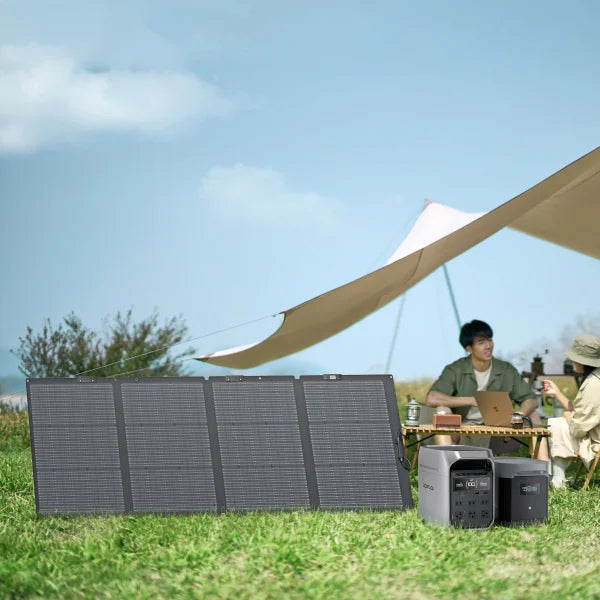 EcoFlow DELTA 3 Plus Solar Bundle with TOPCon 220W Solar Panel and 2Kwh LFP Extra Battery