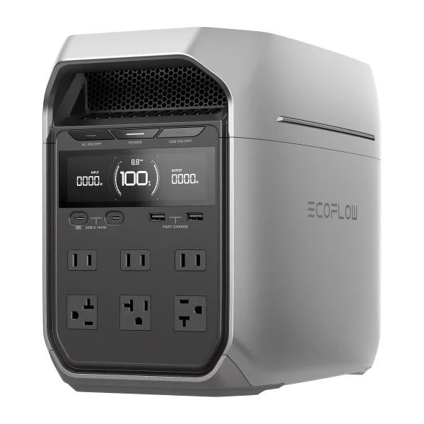 EcoFlow DELTA 3 Plus Solar Bundle with TOPCon 220W Solar Panel and 2Kwh LFP Extra Battery