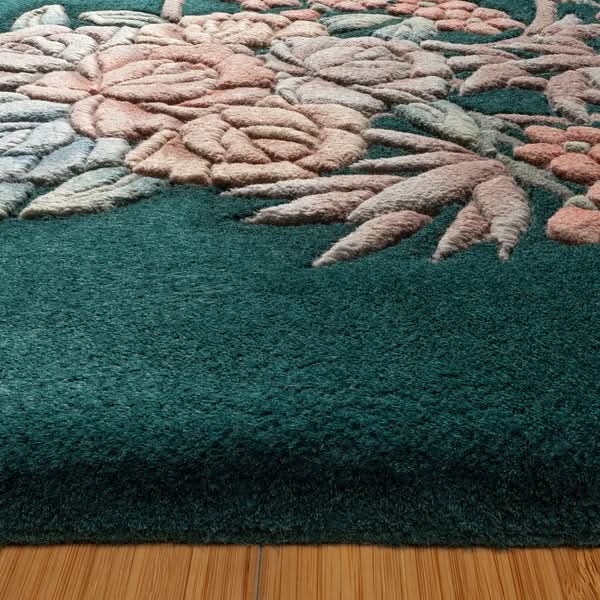 Pagoda Hand Knotted Rug Collection, Jasmin, Green