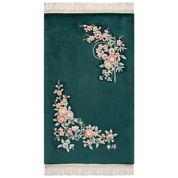 Pagoda Hand Knotted Rug Collection, Jasmin, Green