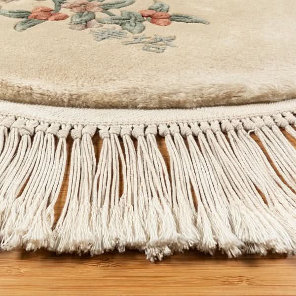 Pagoda Hand Knotted Rug Collection, Jasmin, Ivory