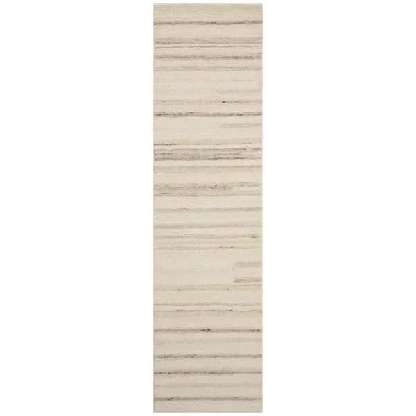 Loloi Melody Wool Rug Collection, Stripe Gray/Tan