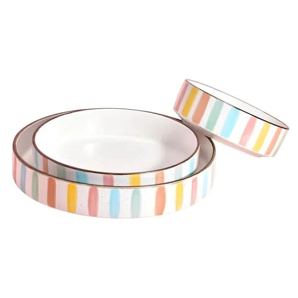 Darbie Angell Happy Spring Summer 9-piece Stoneware Bowl Set