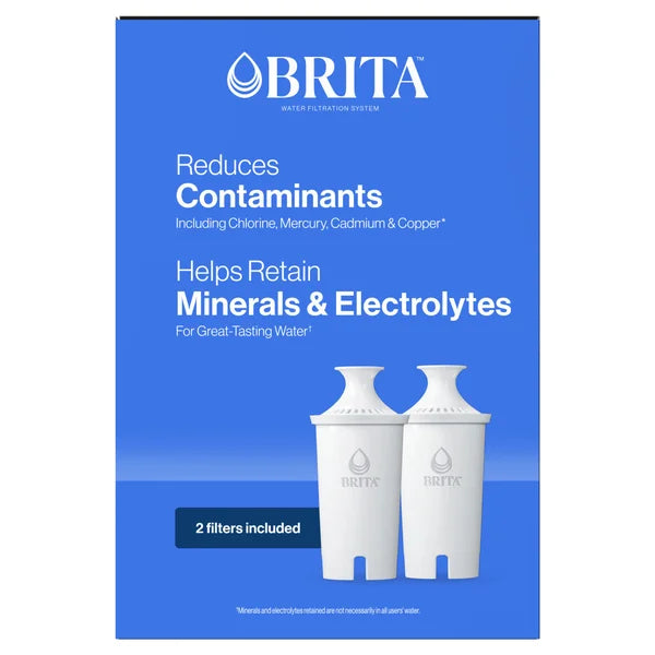 Brita Champlain Water Filter Pitcher, 10 Cup with 2 Filters