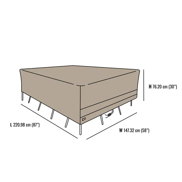 Outdoor Rectangular Patio Table Set Cover