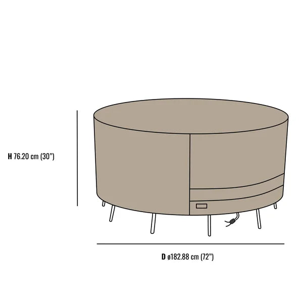 Outdoor Round Patio Table Set Cover