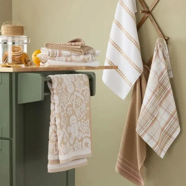 Holiday Kitchen Towels, 8-pack