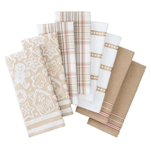 Holiday Kitchen Towels, 8-pack