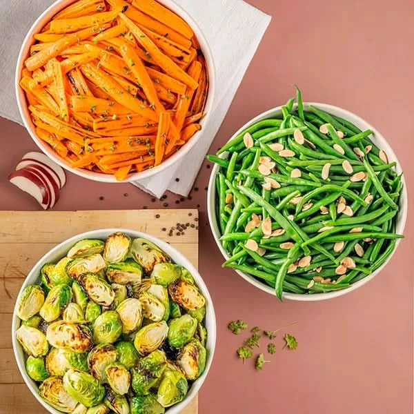 Trudeau Porcelain Serving Bowl Set, 3-piece