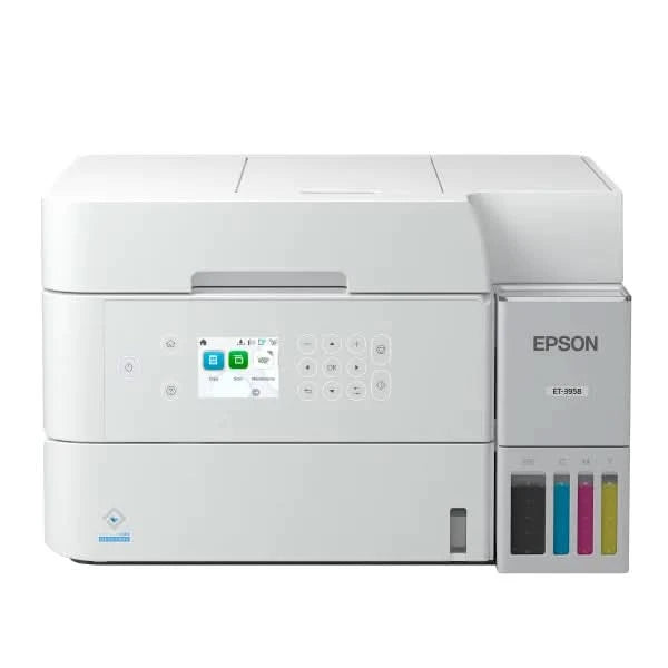 Epson EcoTank ET-3958 Wireless All-in-One Color Supertank Printer, White