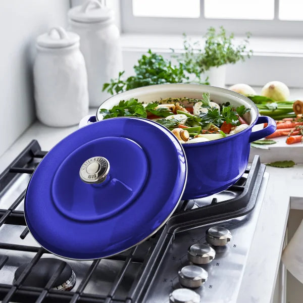 Merten & Storck 5.3-Quart Dutch Oven with Lid, 3.7-Quart Braiser with Lid, 2-pack