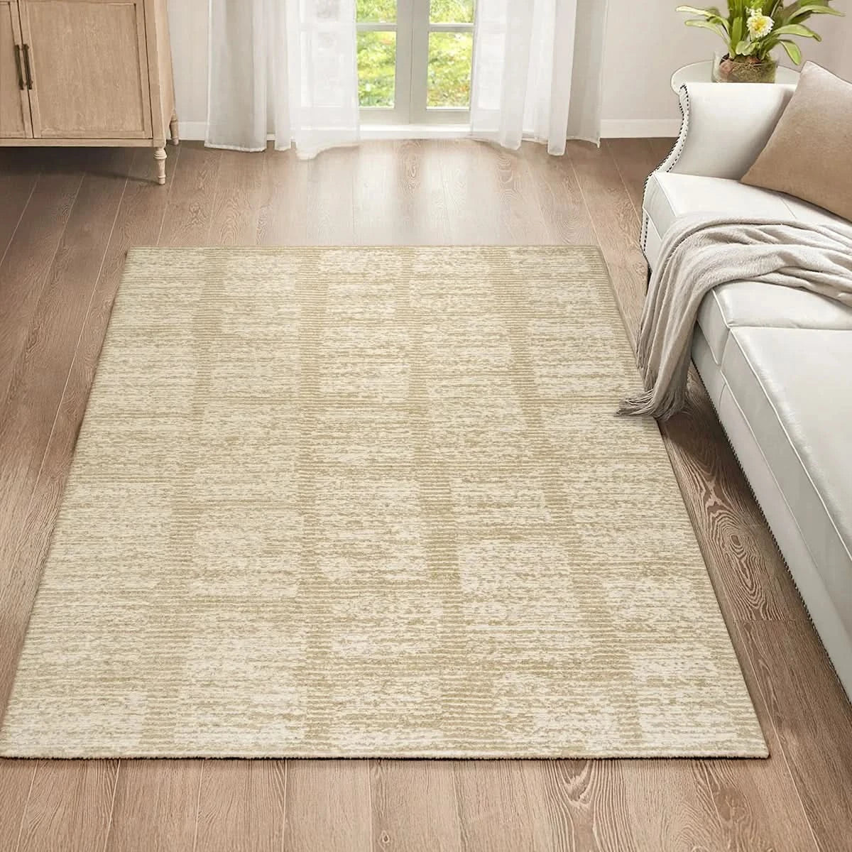 Foxwood Cozy Area Rug Collection, Alva Beige