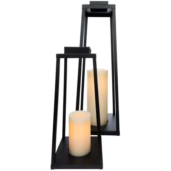 Fusion 4-piece Lantern LED Candle Set with Remote Control