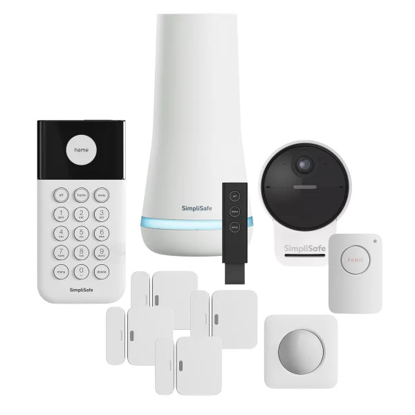 SimpliSafe Security System with Outdoor Camera Series 2, 10-piece
