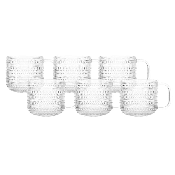 Fortessa Jupiter Clear Coffee Cup 13.5 oz., Set of 6