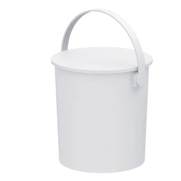 4-Gallon Decorative Storage Bucket with Lid & Handle, 4-pack
