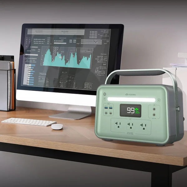 Yoshino Portable Power Station (660W Output/900W Peak) w/ 100W Solar Panel