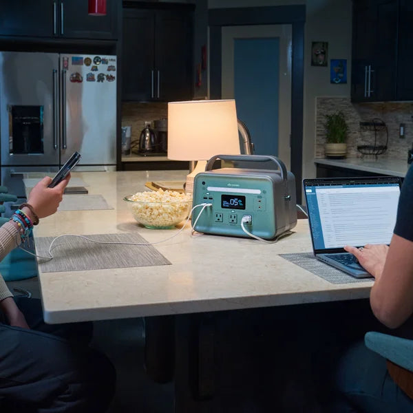 Yoshino Portable Power Station (660W Output/900W Peak) w/ 100W Solar Panel