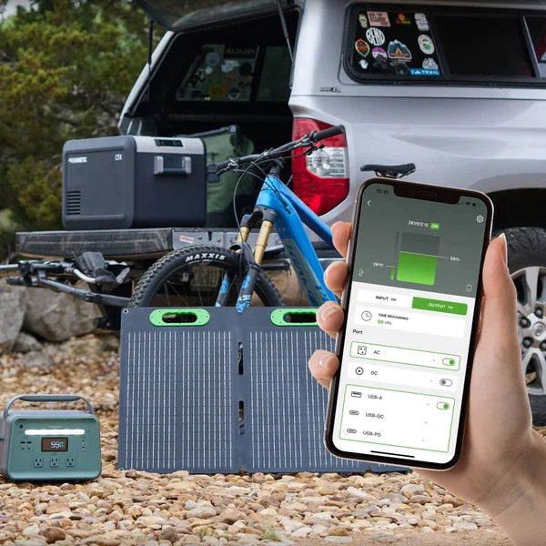 Yoshino Portable Power Station (660W Output/900W Peak) w/ 100W Solar Panel
