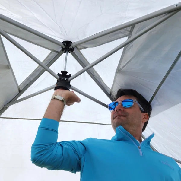 POPUP-SHADE 10’x10’ Instant Canopy One-person Setup plus Wheel-bag