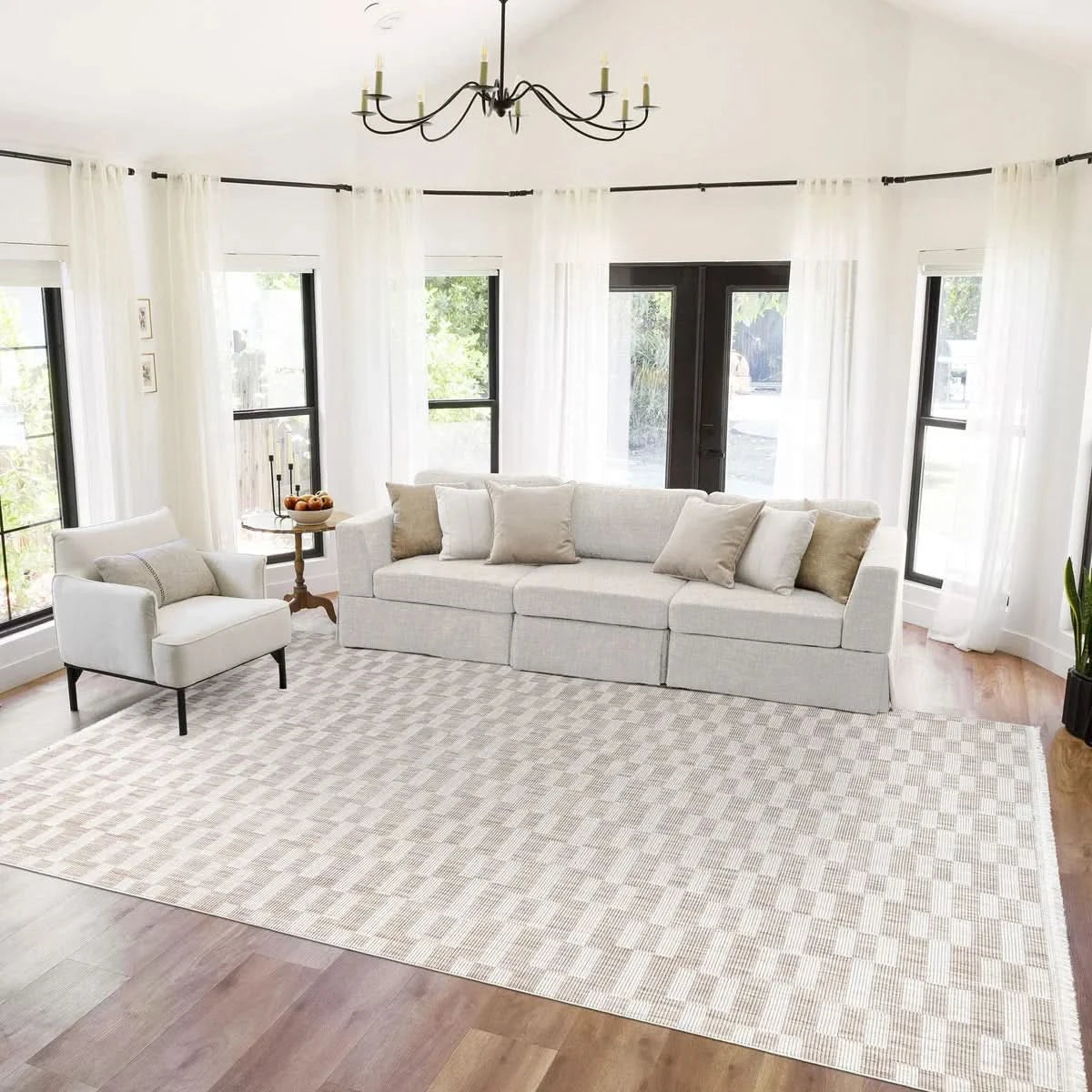 Serenity Area Rug Collection, Jolie Beige Cream