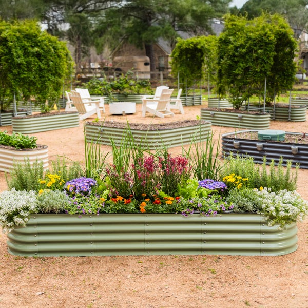 Vego Garden 14” 9 in 1 Modular Metal Raised Garden Bed Kit