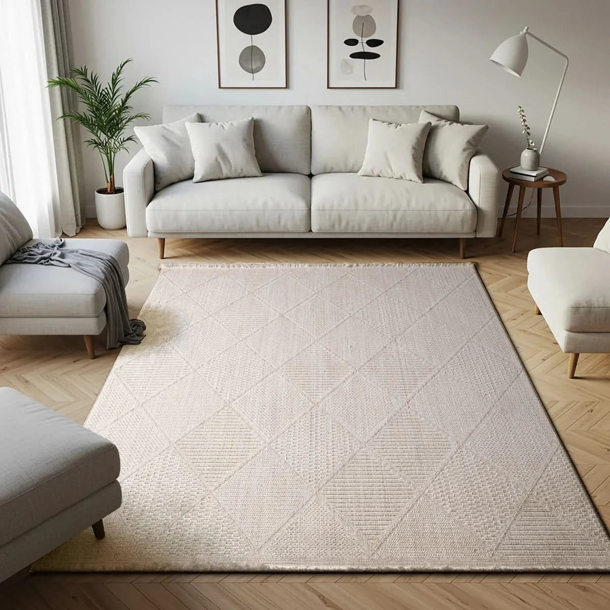 Serenity Area Rug Collection, Rassa Cream