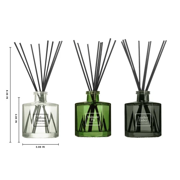 Bellevue Geo Reed Diffuser Set 6oz, 3-pack