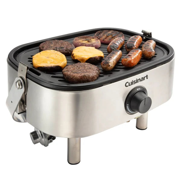 Cuisinart Venture Portable Stainless Steel Gas Grill with Storage Tote