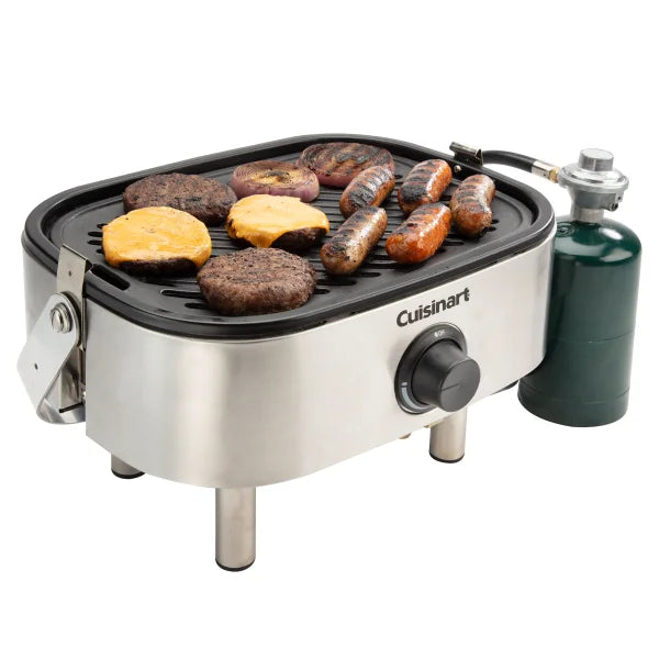Cuisinart Venture Portable Stainless Steel Gas Grill with Storage Tote