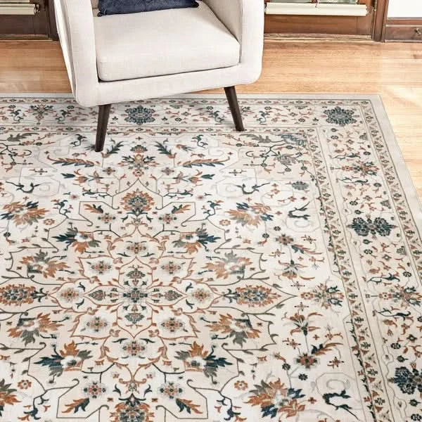 Hampton Court Area Rug Collection, Pienza Ivory