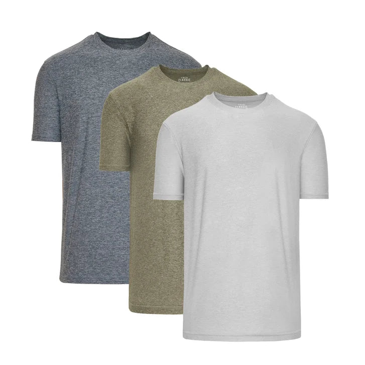 True Classic Men’s Active Crew Neck Tee, 3-pack