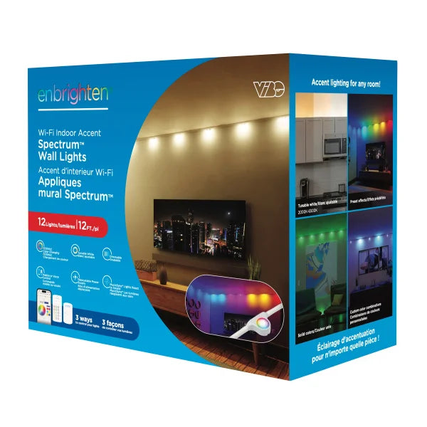 Enbrighten Vibe Wi-Fi Color-changing Indoor Accent Lights