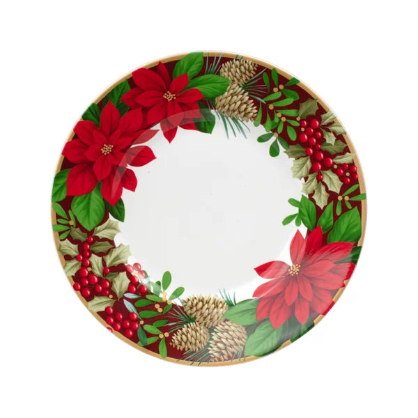 222 Fifth December Blooms 12-piece Dinnerware Set