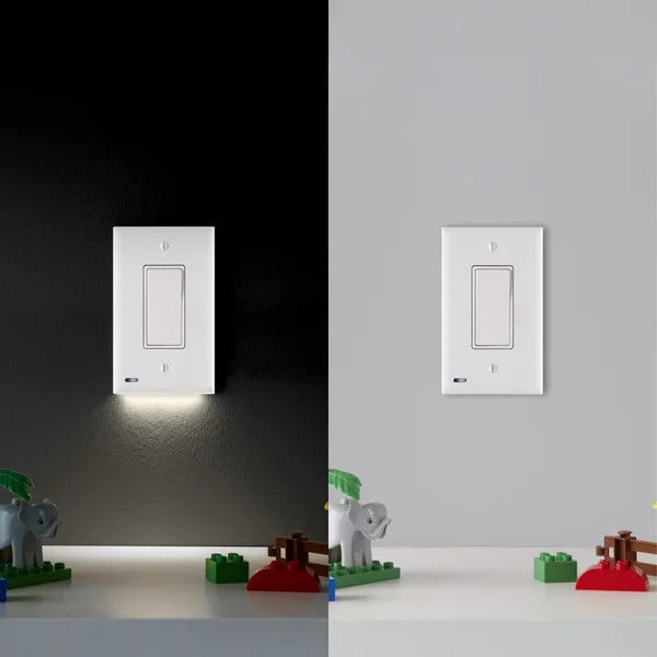 SnapPower LED Rocker SwitchLight, 3-pack