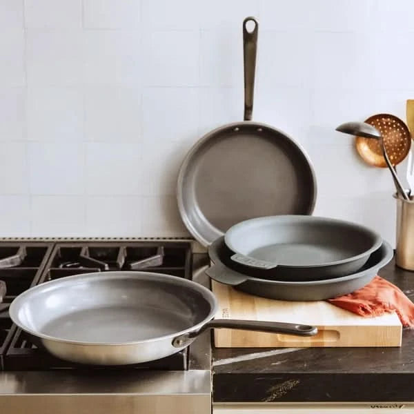 MADE IN 4-piece CeramiClad Non-Stick Frying Pan Set