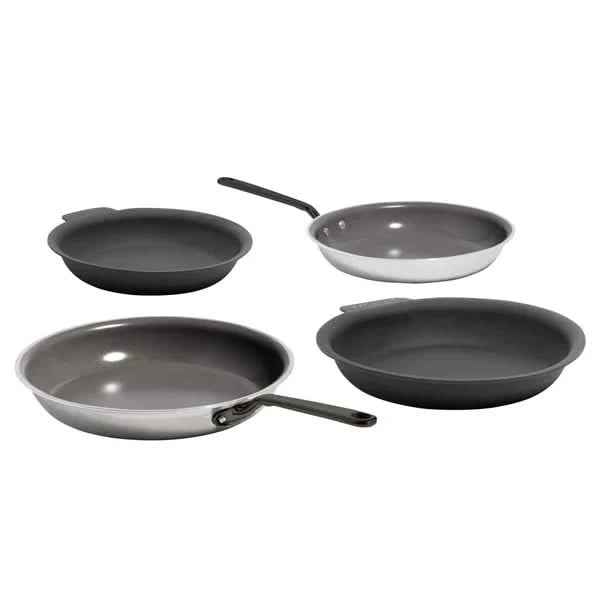 MADE IN 4-piece CeramiClad Non-Stick Frying Pan Set